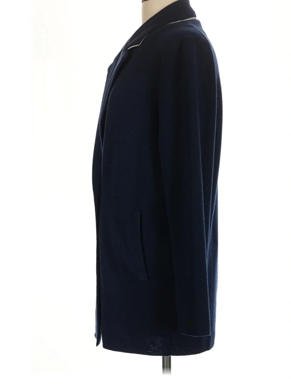 J. CREW Double Breasted Navy Wool Jacket Gold Buttons Size medium